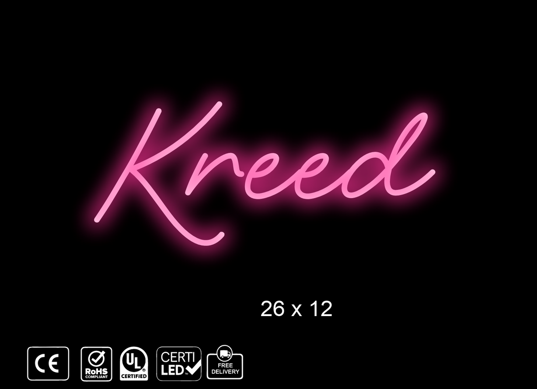 Custom Neon sign for Des