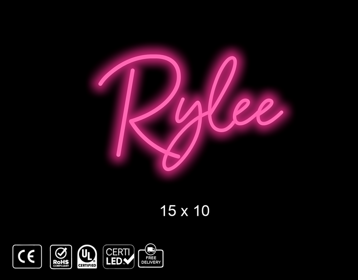 Custom neon sign for Pamela Rust)