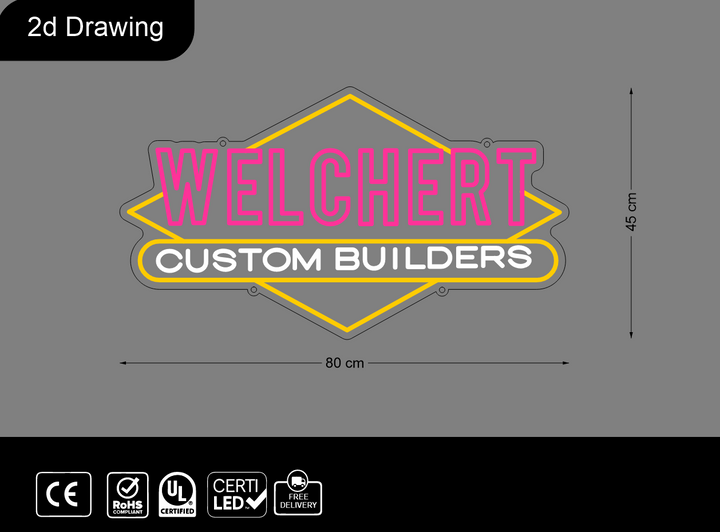 Custom neon sign for Samantha Bell