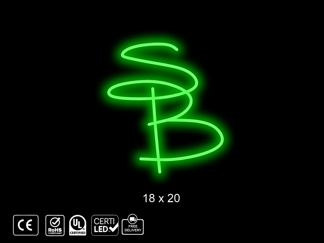 Custom Neon sign for Samantha Edwards