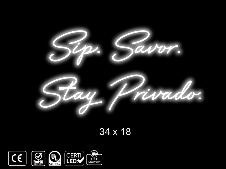 Custom Neon sign for Privado Bar