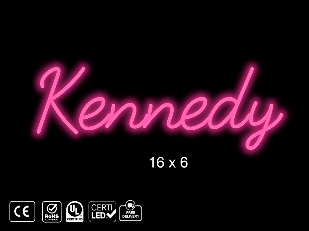 Custom Neon sign, Kennedy