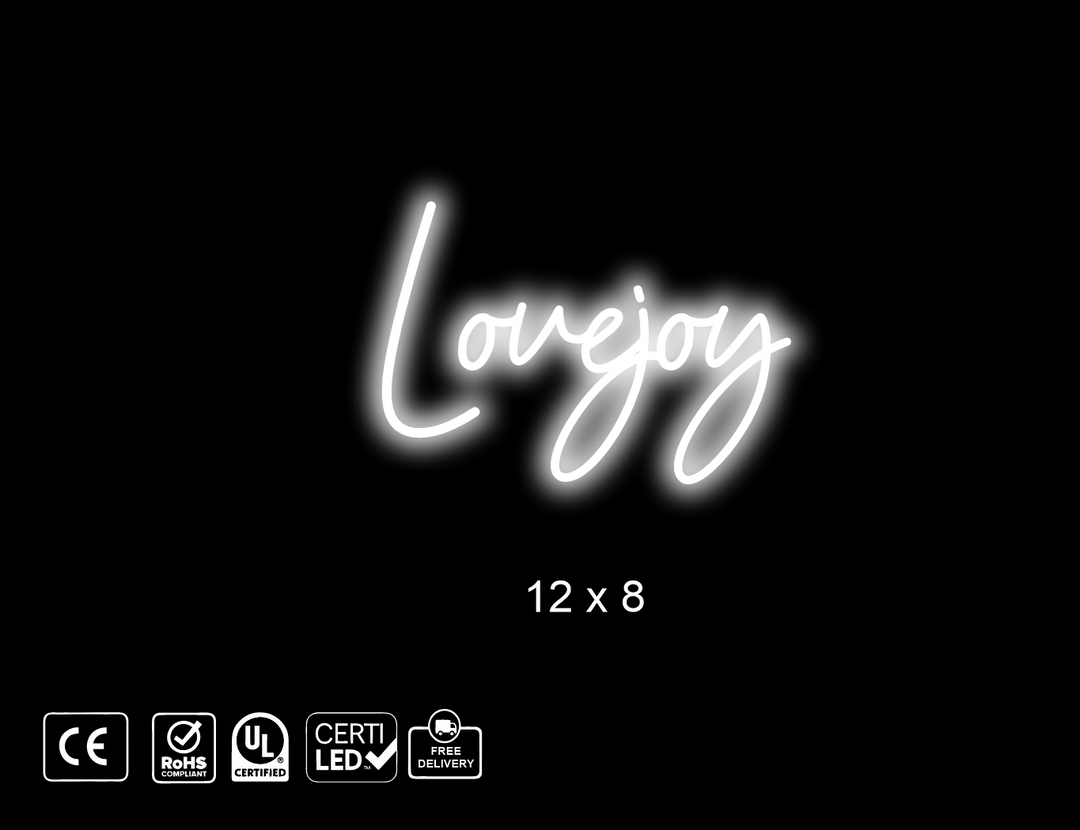 Custom Neon sign for T. Lovejoy