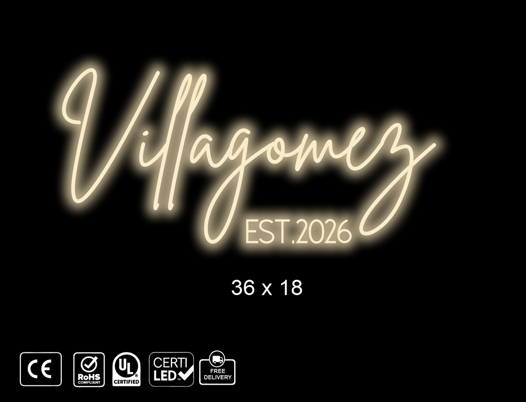 Custom Neon sign for Kevin Villagomez