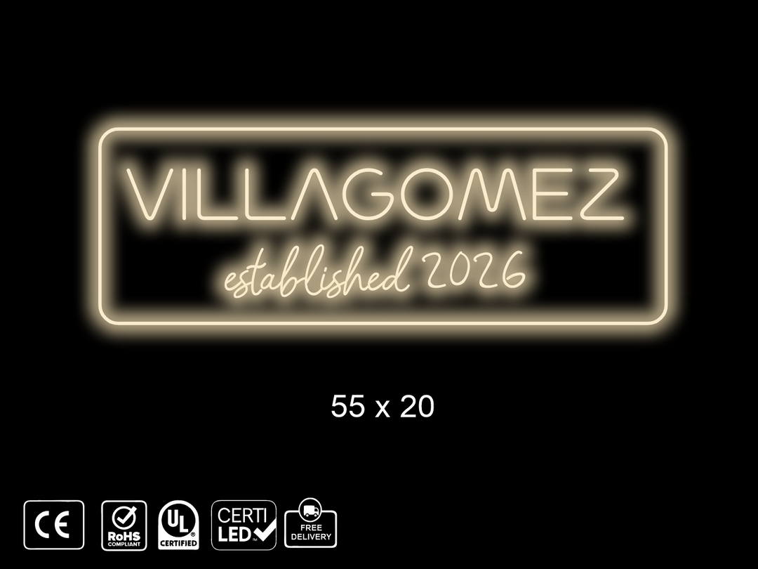 Custom Neon sign for Kevin Villagomez