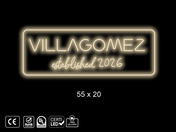 Custom Neon sign for Kevin Villagomez