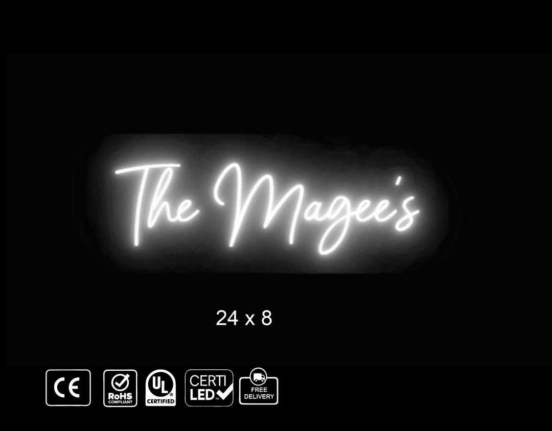 custom Neon sign for C. Magee