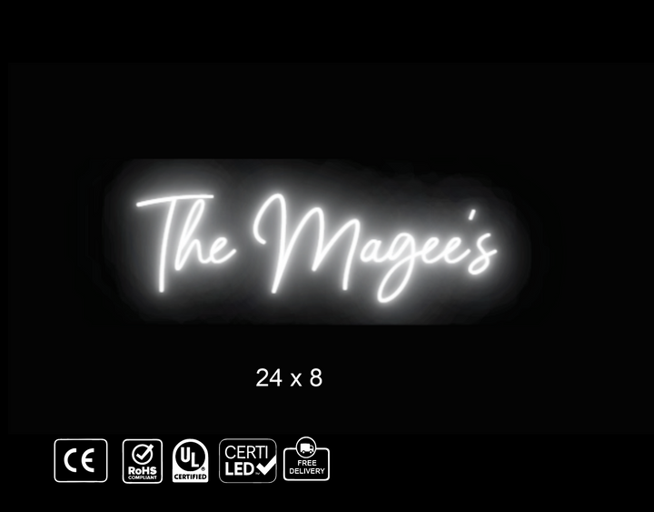 custom Neon sign for C. Magee