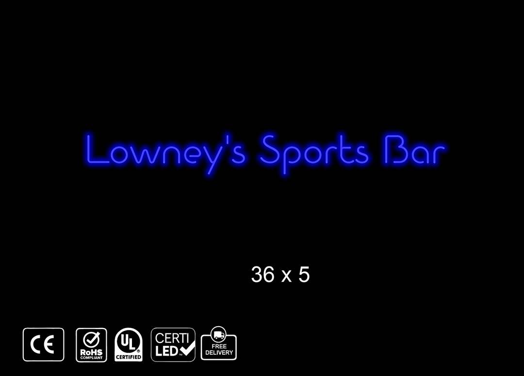 Custom Neon sign for J. Lowney