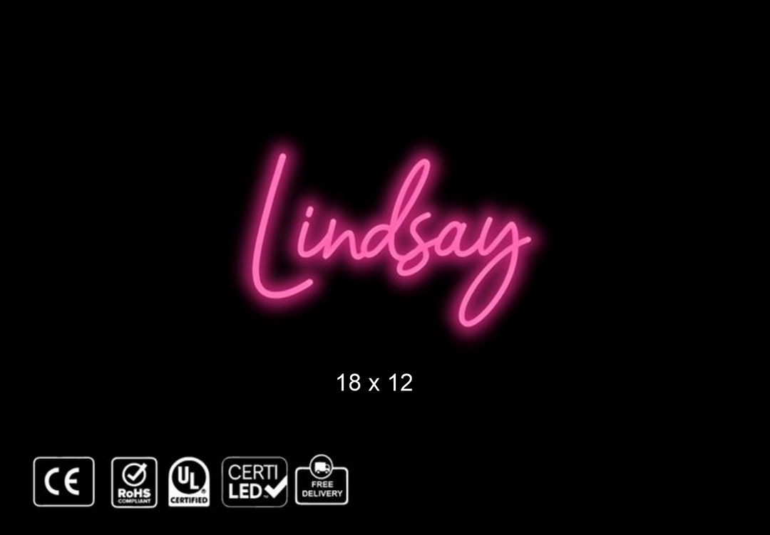 Custom Neon sign for Sandra Louise