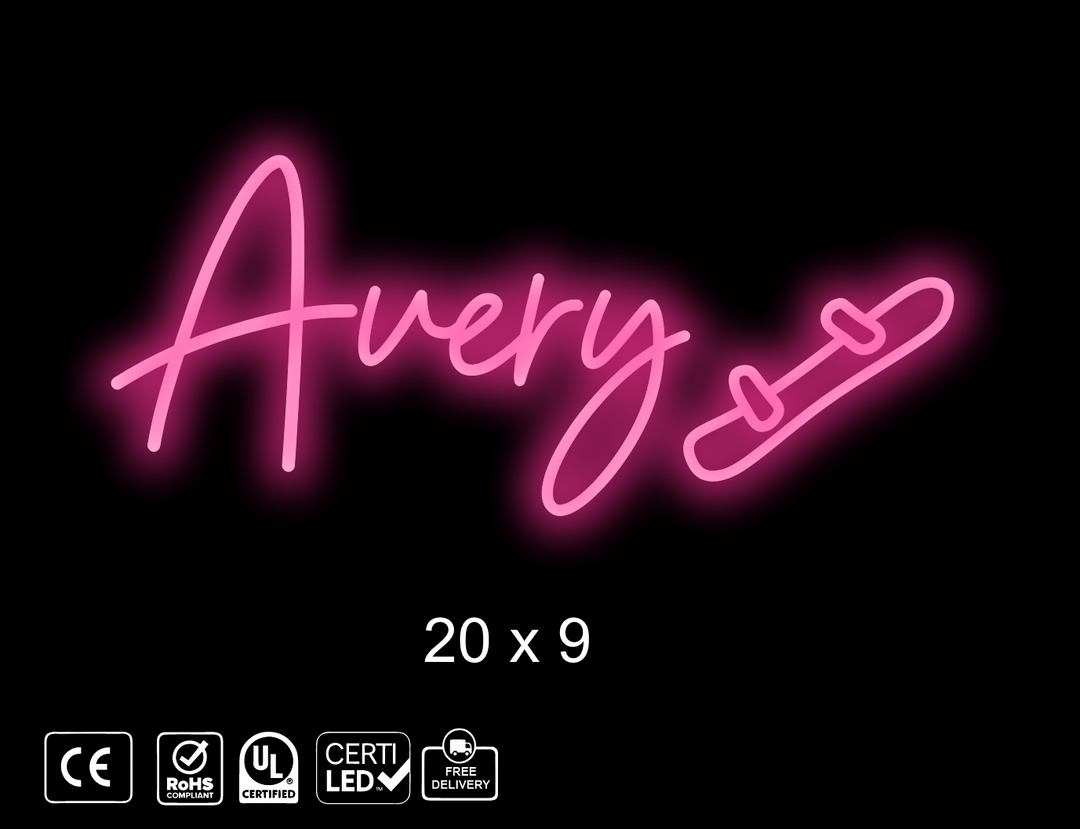 Custom Neon sign , Avery