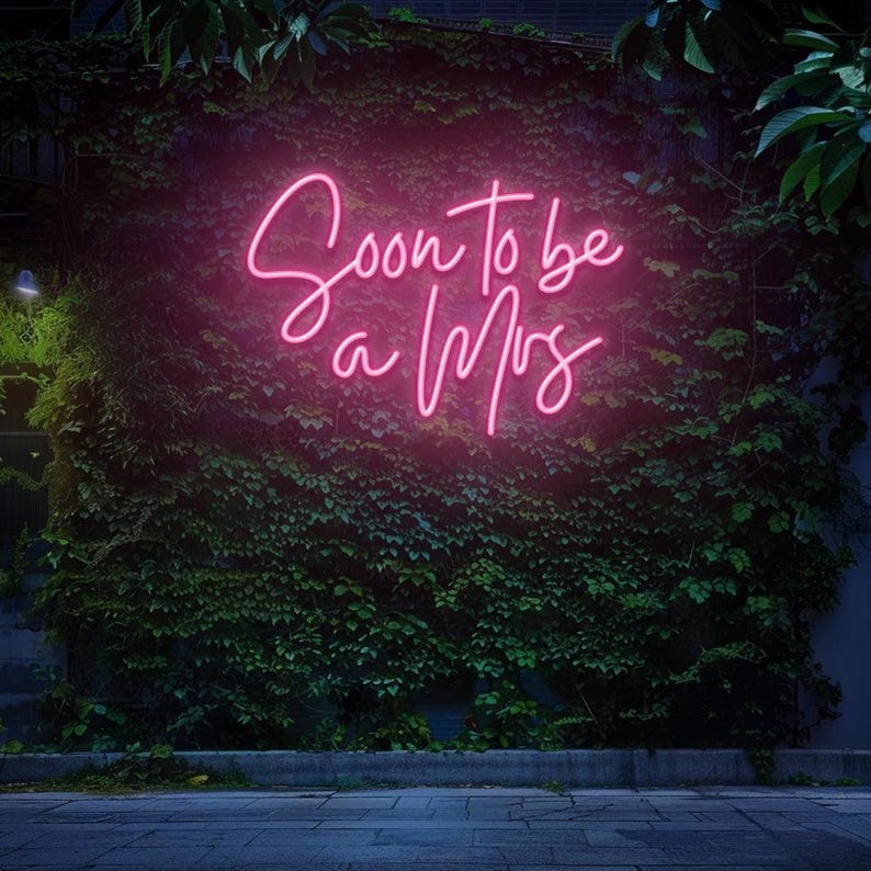 Soon to be a wedding LED Neon Sign by LEDNeons - Dark pink 