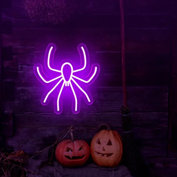 Spider Halloween LED Neon Sign by  LEDNeon's  - Transform your space with Halloween LED Neon Sign