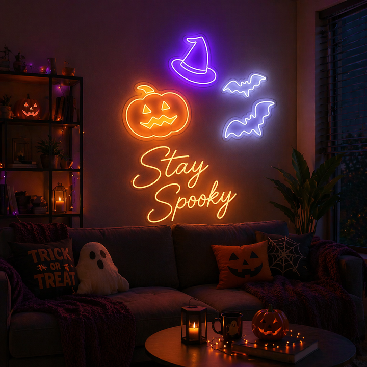 Witch Hat Halloween LED Neon Sign