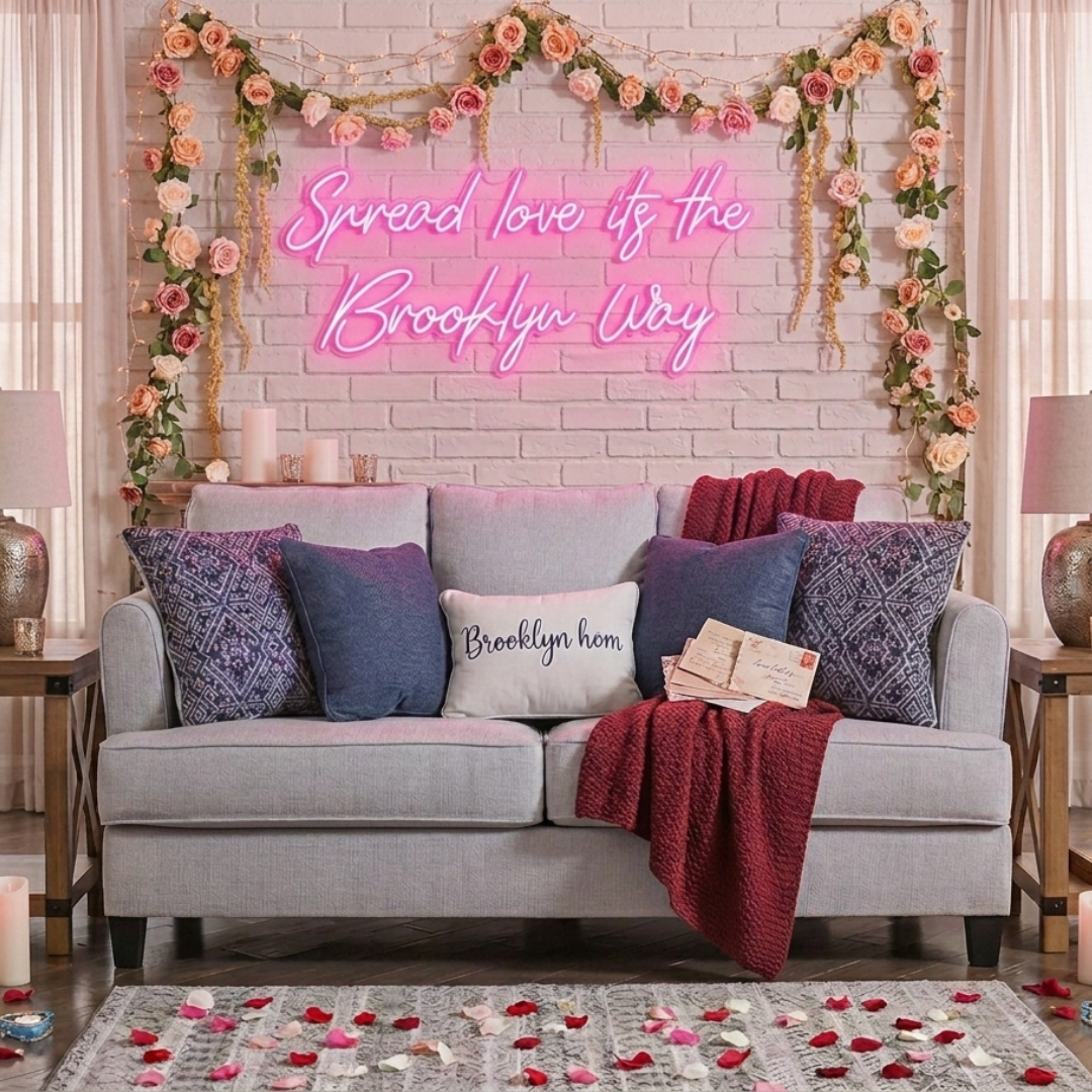 Spread Love It's The Brooklyn Way Valentine's Day LED Neon Sign by LEDNeons 