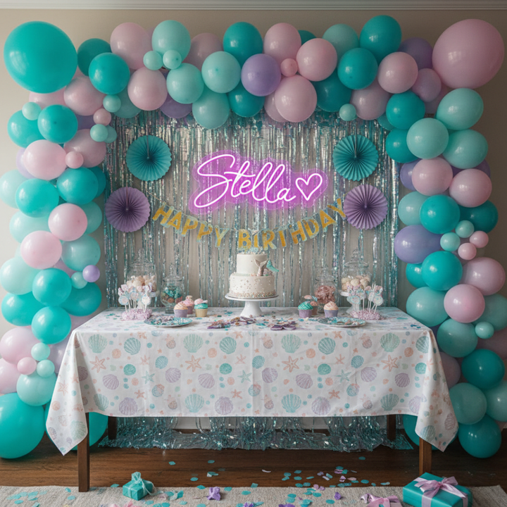 Stella" Name LED Neon sign by LEDNeons - glowing softly on a wall, adding a personalized and elegant decorative touch.