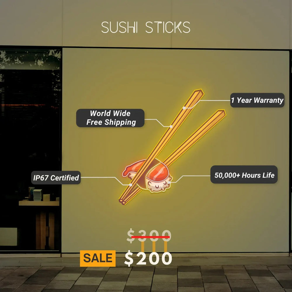 Sushi UV Light Neon Artwork Benefits by LedNeons.com 