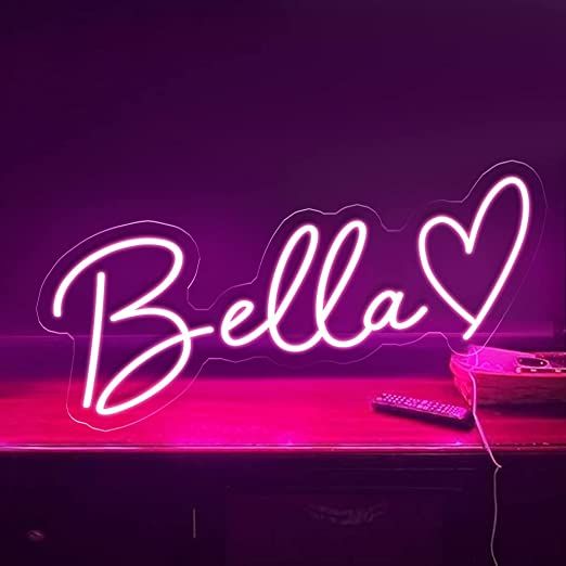 The Bella Name LED Neon Sign by LEDNeons  