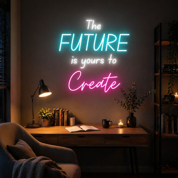 The Future is Yours to Create Home Neon Sign