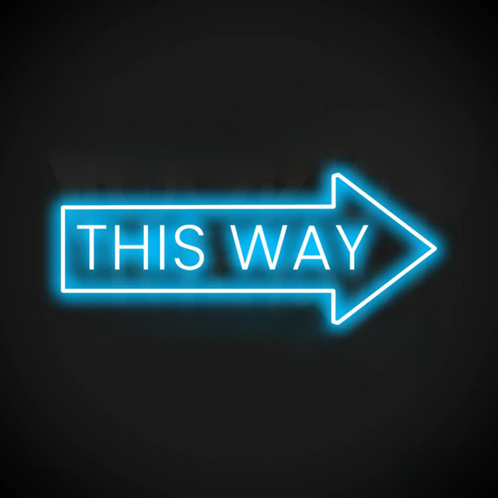 This Way Arrow” Business Neon Sign by LEDNeons - Guide Your Customers with this bright Neon sign 