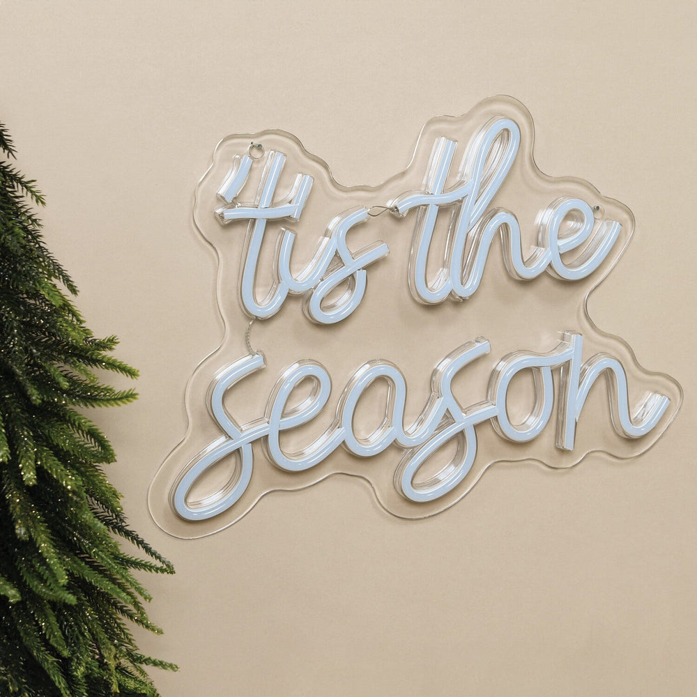 Tis The Season Merry Christmas Neon Sign by LEDNeons - light off