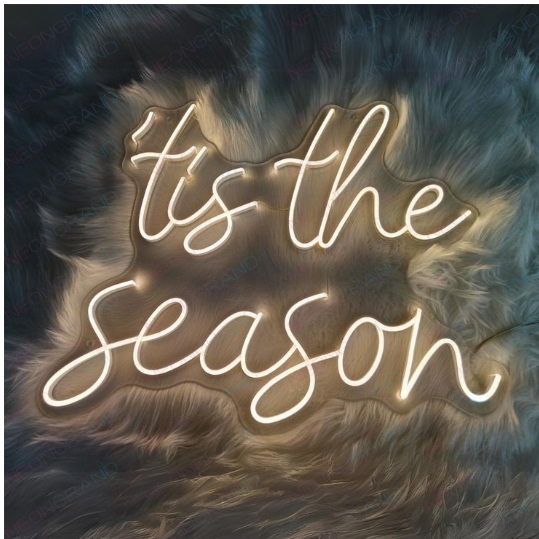 Tis The Season Merry Christmas Neon Sign by LEDNeons