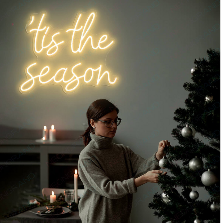 Tis The Season Merry Christmas Neon Sign by LEDNeons 