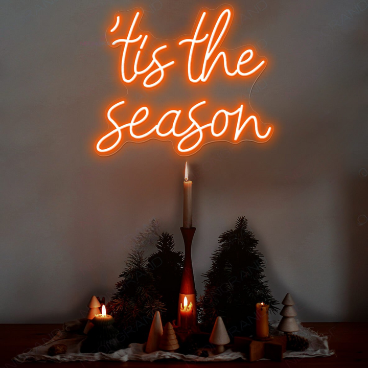 Tis The Season Merry Christmas Neon Sign by LEDNeons 