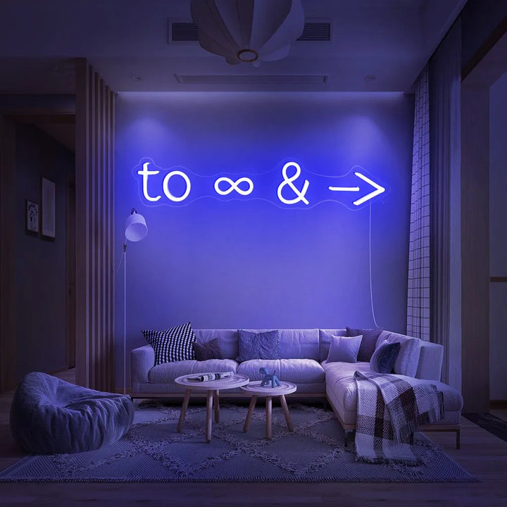 To Infinity and Beyond Valentine's Day LED Neon Sign by LEDNeons - great for Valentine’s gifts and celebrations