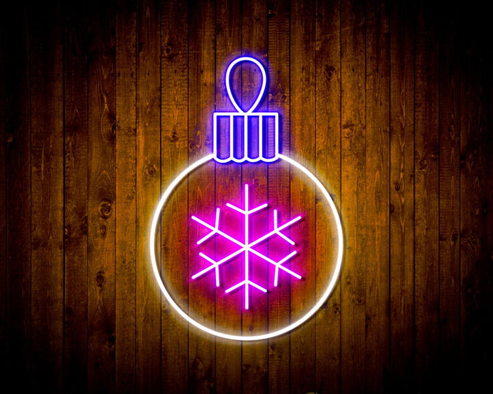 Tree Ornament Neon Sign by LEDNeons - Radiating with bright neon colors perfect for Christmas celebrations.