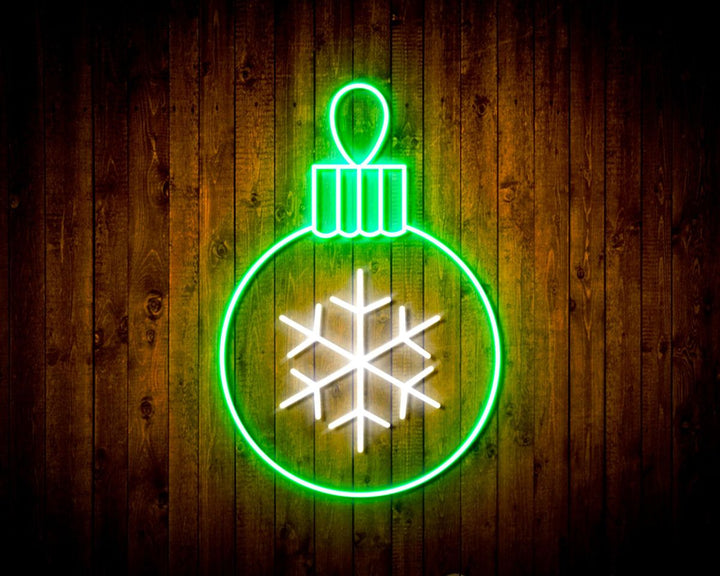 Tree Ornament Neon Sign by LEDNeons - Radiating with bright neon colors perfect for Christmas celebrations.