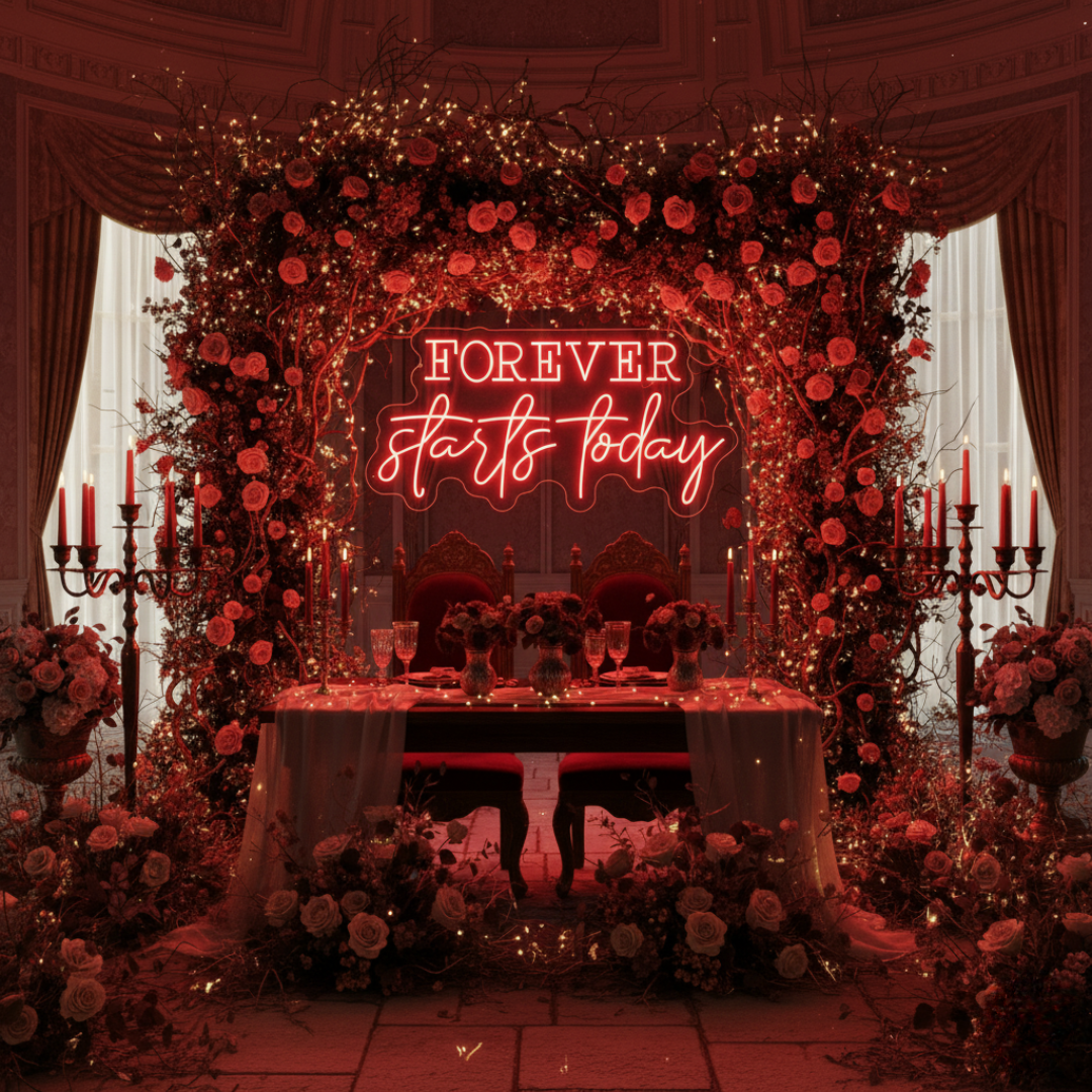 Forever Start Today Wedding LED Neon Sign