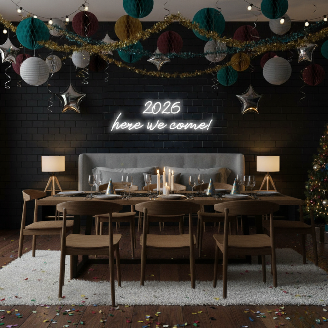 2026 Here We Come Neon sign