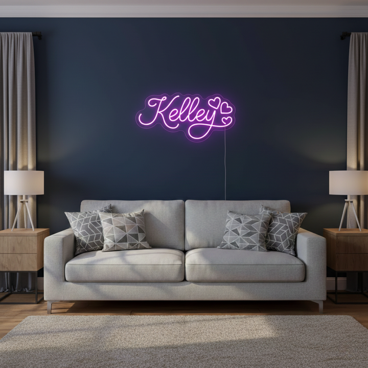 KELLEY NAME LED NEON SIGN
