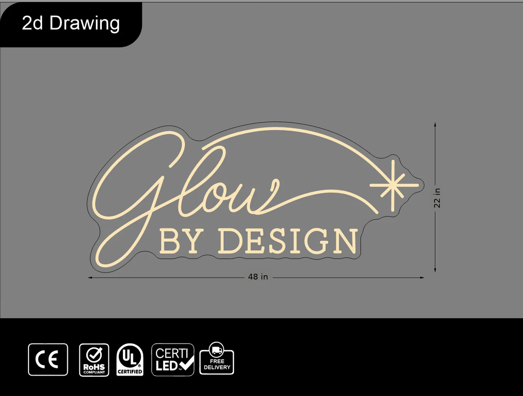 Updated Neon sign for Melissa Crawford (48x22")