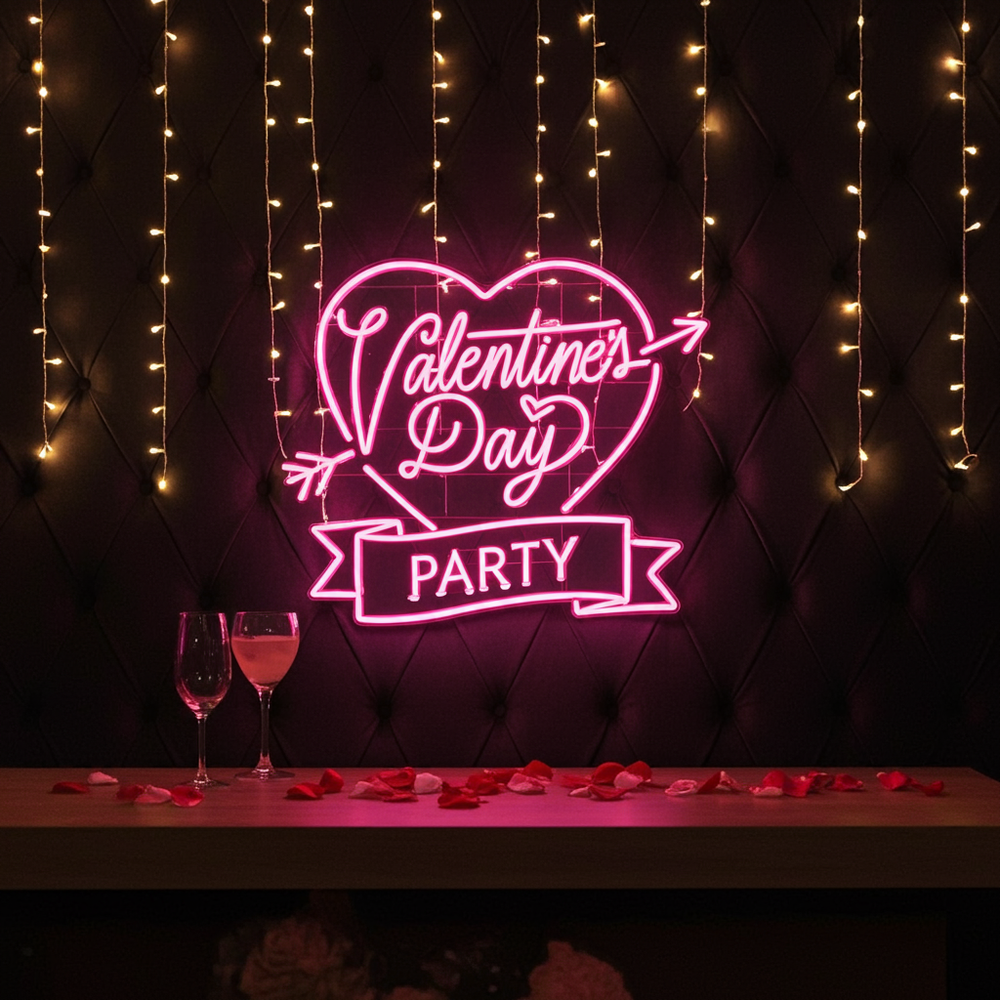 Valentine's Day Party LED Neon Sign by LEDNeons
