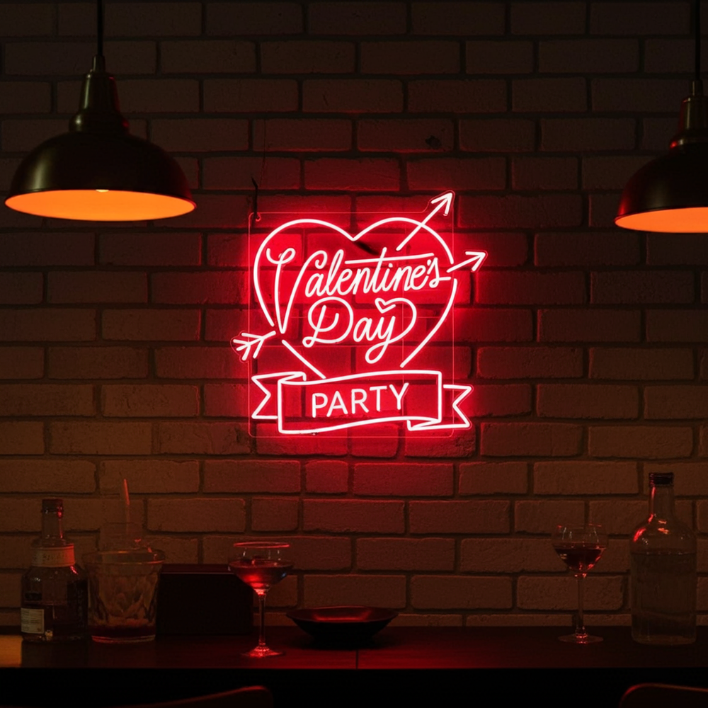Valentine's Day Party LED Neon Sign by LEDNeons