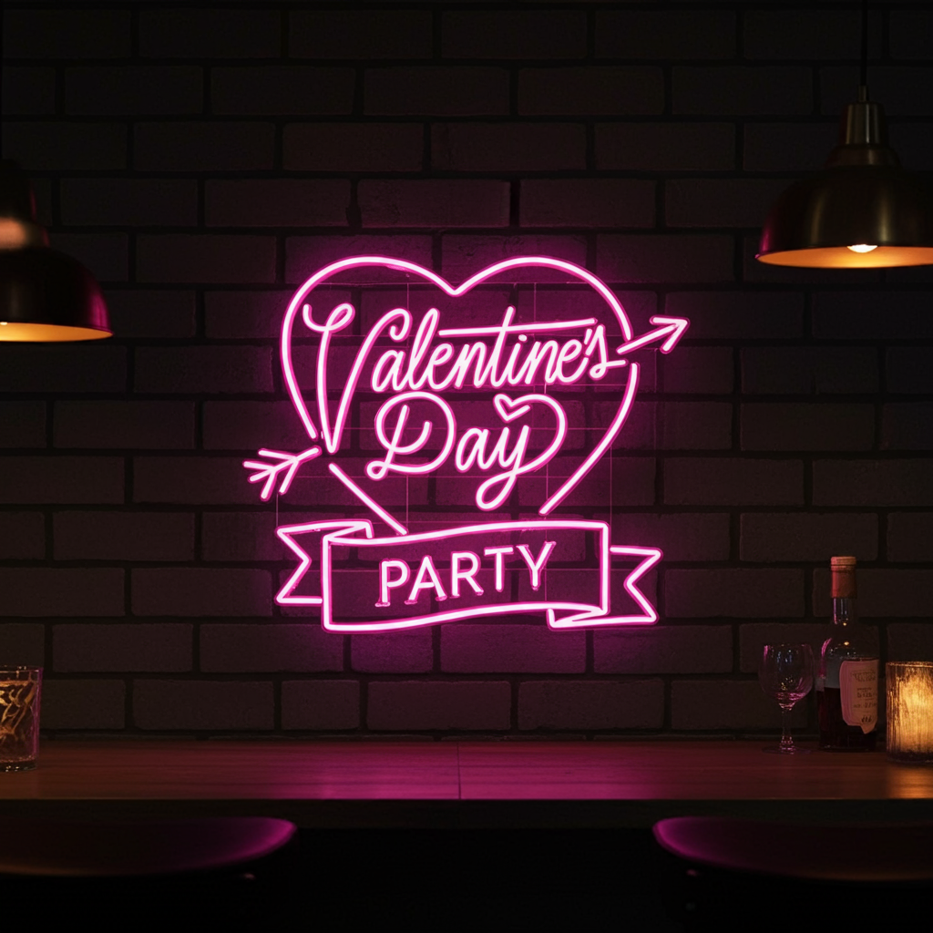 Valentine's Day Party LED Neon Sign by LEDNeons