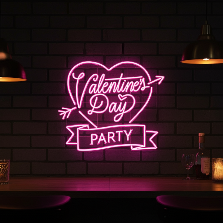 Valentine's Day Party LED Neon Sign by LEDNeons