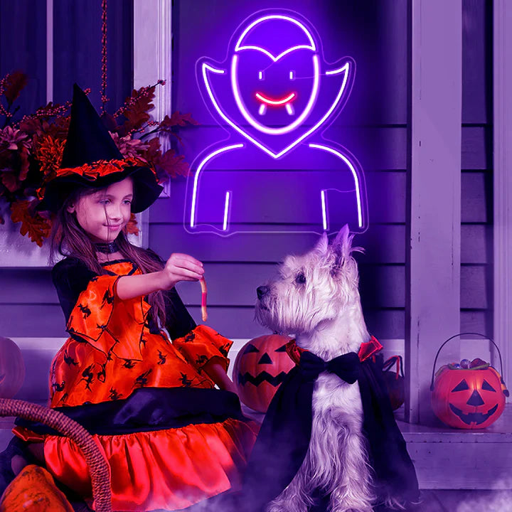 Vampire Halloween LED Neon Sign by LEDNeon's - Transform your space with Halloween LED Neon Sign