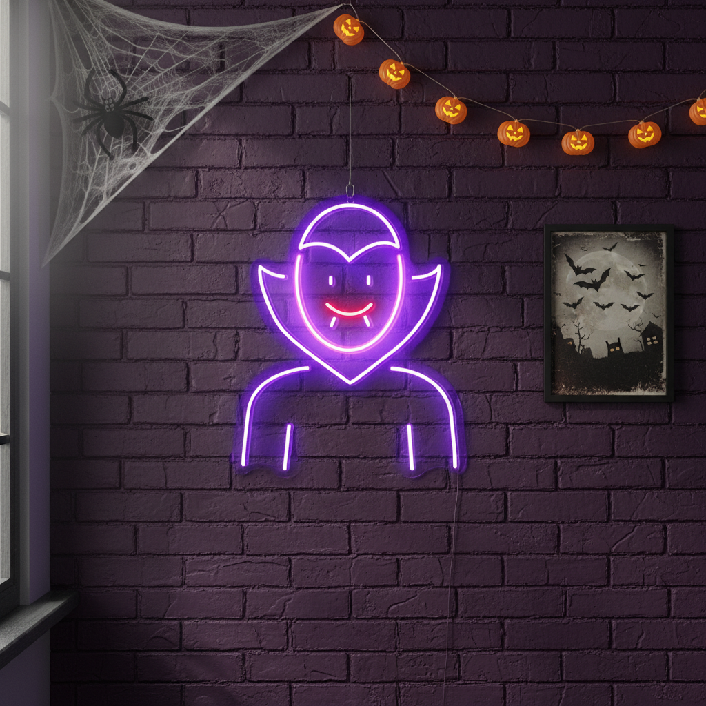 Vampire Halloween LED Neon Sign by LEDNeons 