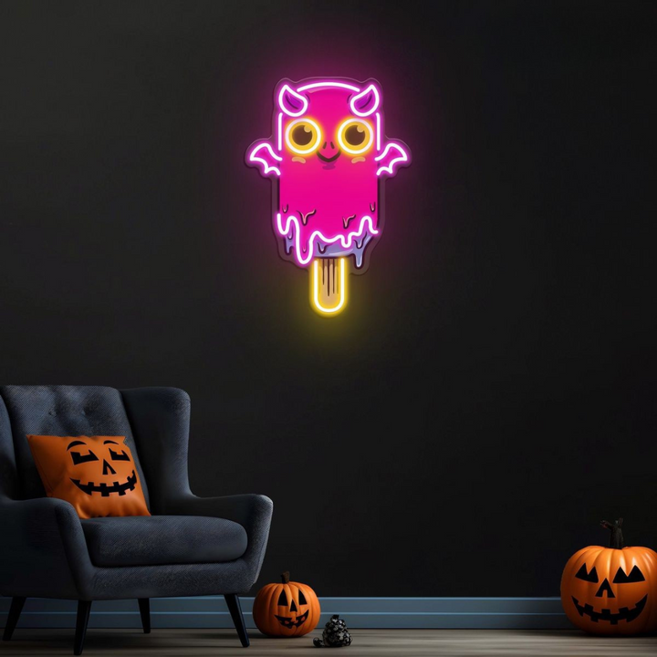 Vampire Ice Cream UV Art LED Neon Sign  by LEDNeons