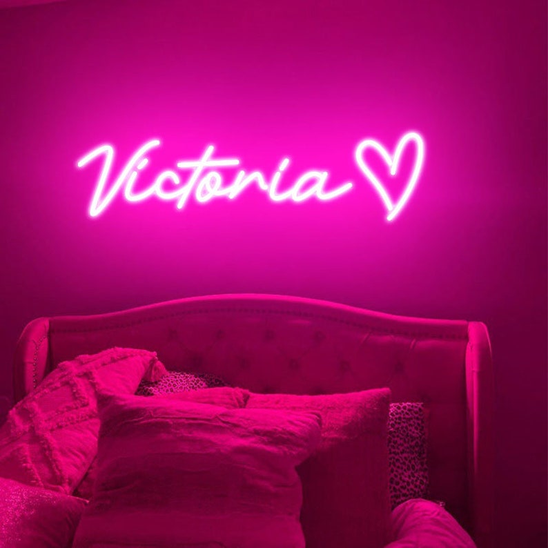 Victoria Name LED Neon Sign by LEDNeons - Decorate Your Personal Space With this Bright Neon Sign.