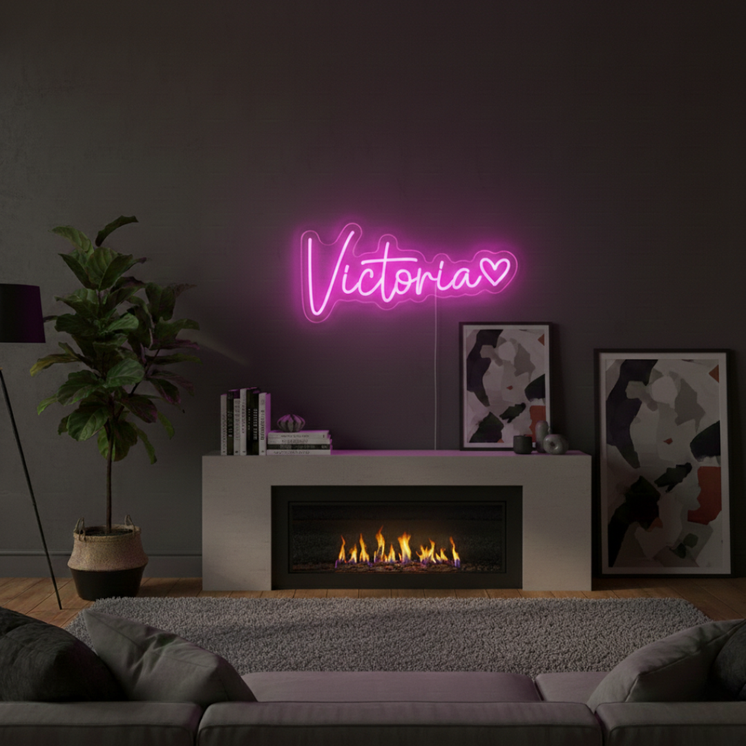 Victoria Name LED Neon Sign by LEDNeons - Decorate Your Personal Space With this Bright Neon Sign.
