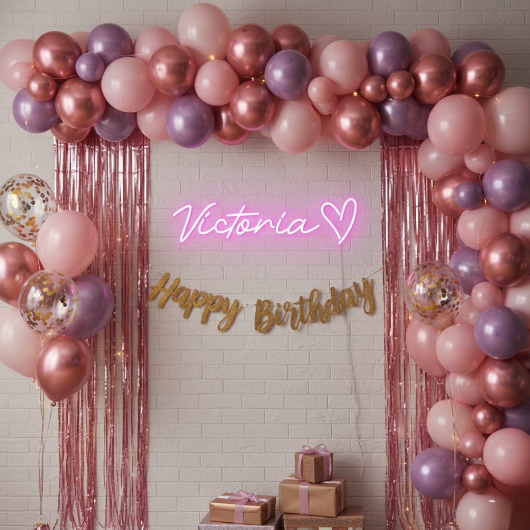 Victoria Name LED Neon Sign by LEDNeons - Decorate Your Personal Space With this Bright Neon Sign.