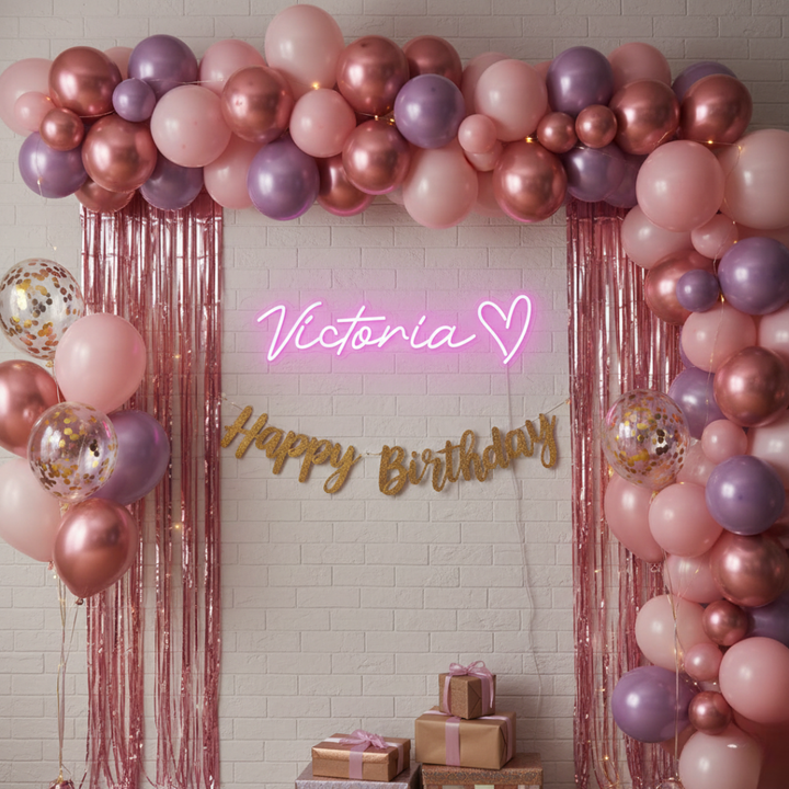 Victoria Name LED Neon Sign by LEDNeons - Decorate Your Personal Space With this Bright Neon Sign.