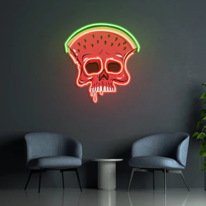 Watermelon Halloween LED Neon Sign by LEDNeons - fun and festive décor for Halloween.