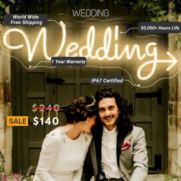 Wedding Neon Sign by LEDNeons 