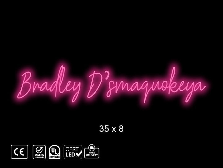 Custom neon sign for Matt Slavens