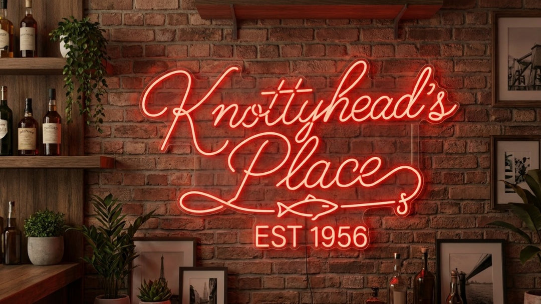 Updated custom neon sign for Amy Kinsey